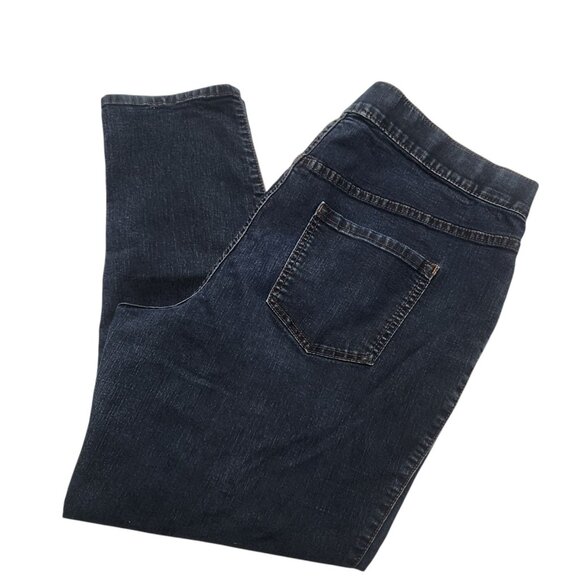 Lane Bryant Jeans Womens 22 Blue High Rise Pull On Denim Stretch Pants - Picture 3 of 7